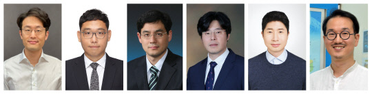 2021년 상반기 '삼성미래기술육성사업' 지원 과제에 선정된 류경석(왼쪽부터) 서울대학교 교수, 황승준 포스텍 교수, 조규봉 서강대학교 교수, 조창희 디지스트 교수, 김건희 서울대학교 교수, 김기웅 충북대학교 교수. <삼성전자 제공>